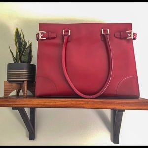 Burgundy Leather Vintage Franklin Covey Bag